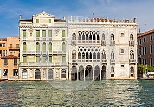 Ca d'Oro palace on Grand canal in Venice, Italy