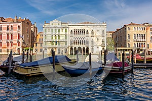 Ca D'Oro palace on Grand canal in Venice, Italy