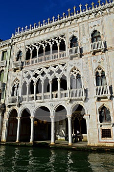 The Ca' d'Oro or Palazzo Santa Sofia on the Grand Canal in Venice photo