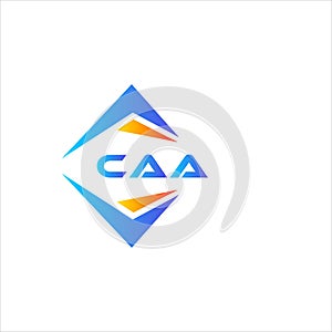 CAA abstract technology logo design on white background. CAA creative photo