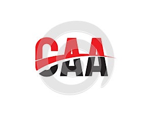 CAA Letter Initial Logo Design Vector Illustration photo