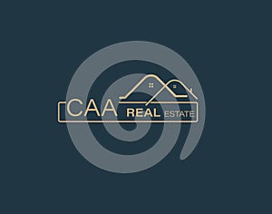 CAA Real Estate and Consultants Logo Design Vectors images. Luxury Real Estate Logo Design photo
