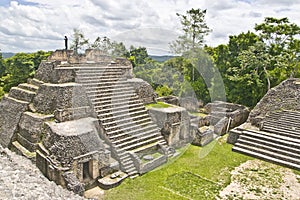 Caana pyramid at Caracol in Belize photo