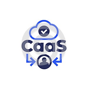CaaS icon, content as a service vector