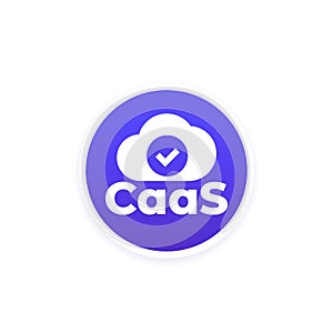 CaaS vector icon for web