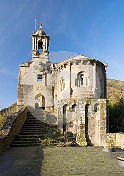 Caaveiro monastery in Fragas do Eume, Galicia, Spain.