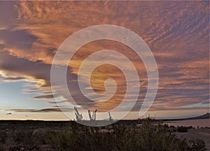 Caballo Lake Pink Sunset photo