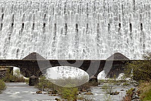 Caban Coch Dam Closeup photo