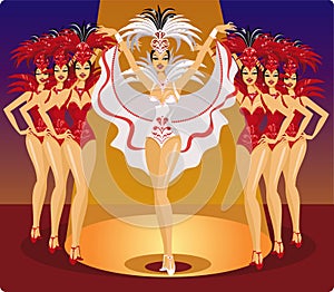 Cabaret showgirls