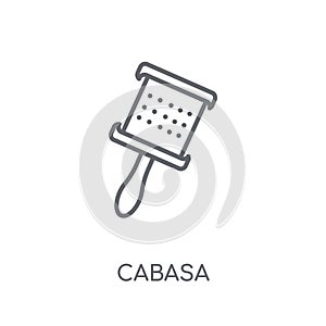 Cabasa linear icon. Modern outline Cabasa logo concept on white