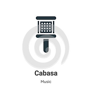 Cabasa vector icon on white background. Flat vector cabasa icon symbol sign from modern music collection for mobile concept and