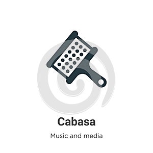 Cabasa vector icon on white background. Flat vector cabasa icon symbol sign from modern music collection for mobile concept and