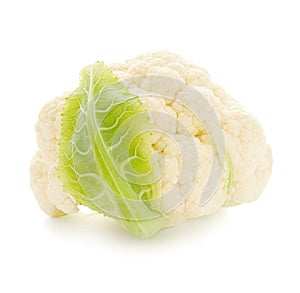 Cabbage cauliflower isolated on white background