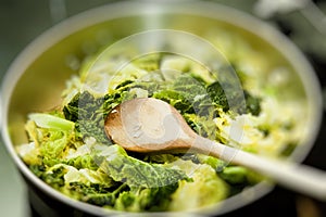 Cabbage cooking