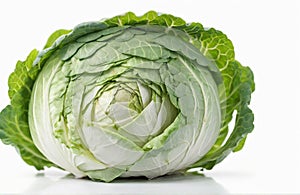 Cabbage, cut out isolated on white background