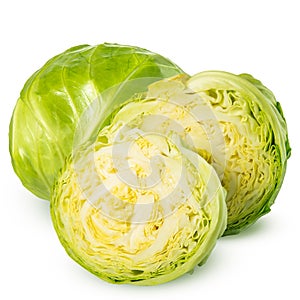 Cabbage isolated on white background