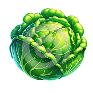 Cabbage Isolated on white background