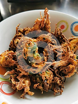 Cabbage and Onion Pakoda