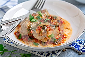 Cabbage rolls with meat and bulgur or rice