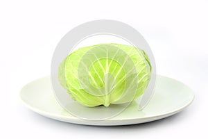 Cabbage on white dish