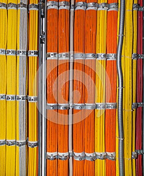 Cabel-harness in a data center photo