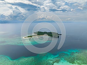 Cabgan Islet in Barobo, Surigao del Sur. Philippines. photo