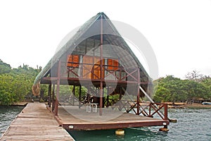 Cabin at the beach by Baru in Colombia next to Cartagena