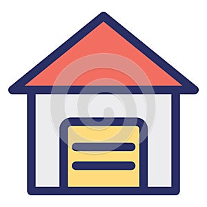 Cabin, cottage Isolated Vector Icon which can be easily modified or edited