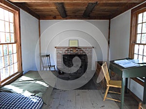 Cabin of Henry David Thoreau near Walden Pond, Concord, Massachusetts, USA