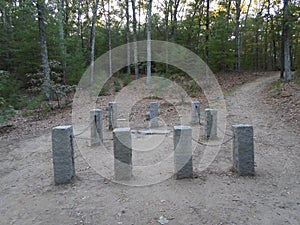 Cabin of Henry David Thoreau near Walden Pond, Concord, Massachusetts, USA