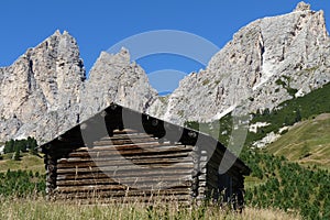 A Cabin by Jagged Mountains