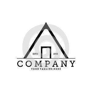 Cabin logo vector illustration design, company logo