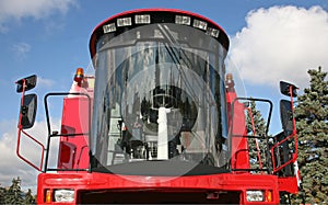 Cabin modern combine harvester