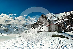 A cabin in the mountains of the Picos de Europa