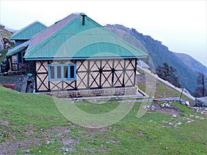 Cabin in the mountains at Triund Himachal Pradesh India