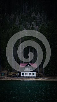 Cabin near the Lago di Dobbiaco.