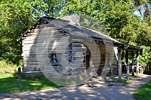 A cabin at New Salem, Illinois
