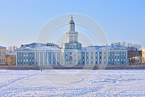 Cabinet of Curiosities at winter day