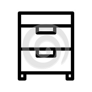 Cabinet Icon Vector Symbol Design Illustration