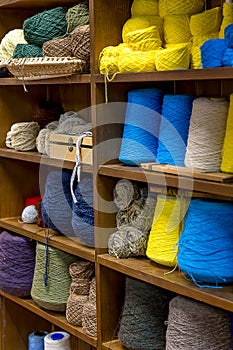 Cabinet Of Sewing Thread Bobbin