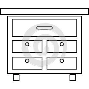 cabinet. Vector illustration decorative design