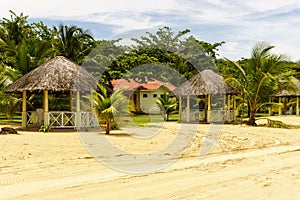 Cabins on the beach