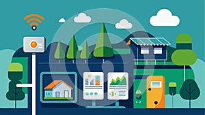 The cabins digital thermostats and energy monitoring system allow the owners to optimize their energy usage and reduce photo