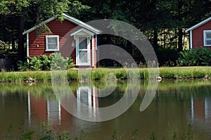 Cabins by the lake