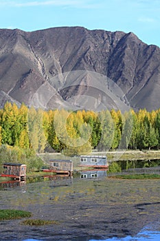 Cabins near Kyi river