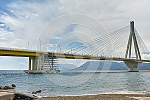 The cable bridge between Rio and Antirrio, Patra, Greece