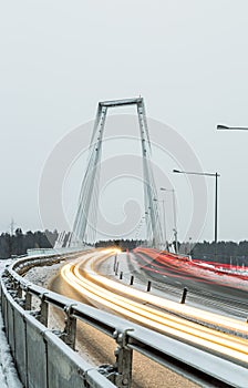 Cable Bridge in Umea, Sweden