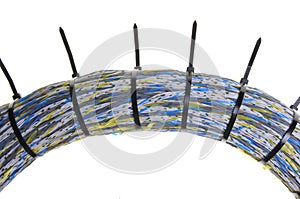 Cable with cable ties