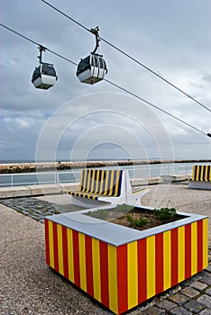 Cable car above the Tejo