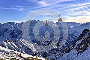 Cable car in the Alps